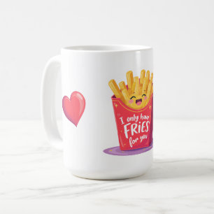 Mug Joli jeu de mots sur les frites pour la Saint-Vale