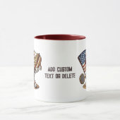 Mug Joli joueur de Pickleball avec USA Flag Sports (Centre)