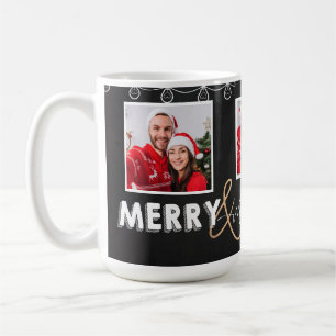 Mug Joli Joyeux Marié Noir Blanc Premier Noël