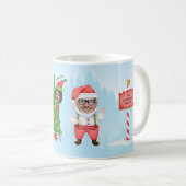 Mug Joli joyeux Noël 4 Photo Famille Père Noël (Devant droit)