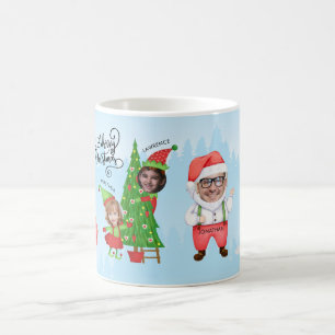 Mug Joli joyeux Noël 4 Photo Famille Père Noël