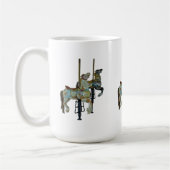 Mug Joli Joyeux Parcours Carrousel Chevaux Motif (Gauche)