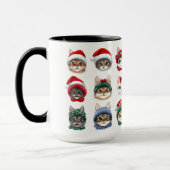Mug Joli Kitties en Casquette d'hiver (Gauche)