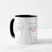 Mug Joli Kitty Avec Bow Rouge (Devant gauche)
