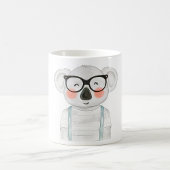 Mug Joli koala à l'aquarelle avec des lunettes