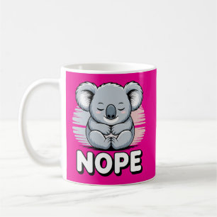 Mug Joli koala endormi “Non” Dessin animé drôle