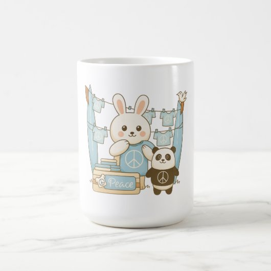 Mug Joli lapin cartoon panda (Centre)