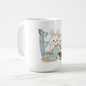 Mug Joli lapin cartoon panda (Devant gauche)