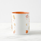 Mug Joli lapin d'automne avec citrouille. (Centre)