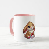 Mug Joli lapin de la Saint-Valentin  (Devant gauche)