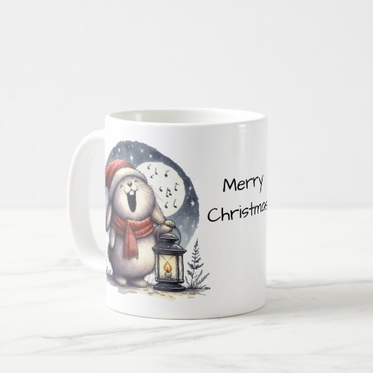 Mug Joli lapin de Noël (Devant gauche)