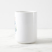 Mug Joli lapin de Pâques aquarelle avec hydrangea (Centre)