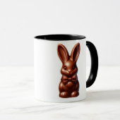 Mug Joli lapin de Pâques en chocolat avec noeud papill (Devant droit)