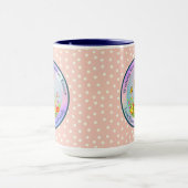 Mug Joli lapin de Pâques et joyeuses fleurs de printem (Centre)