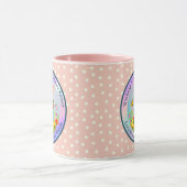 Mug Joli lapin de Pâques et joyeuses fleurs de printem (Centre)