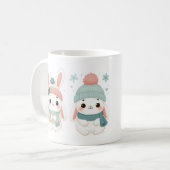 Mug Joli lapin d'hiver (Devant gauche)