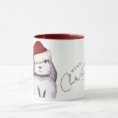 Mug Joli lapin image de Noël (Centre)