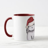 Mug Joli lapin image de Noël (Gauche)