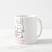 Mug Joli Lapin, Un Petit Lapin T'Aime Jouer (Devant droit)