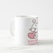 Mug Joli Lapin, Un Petit Lapin T'Aime Jouer (Devant gauche)