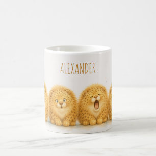 Mug Joli Léopard Fluffy Aquarelle Enfants