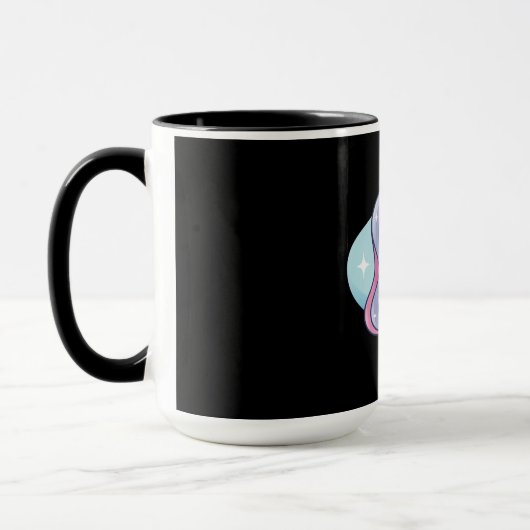 Mug Joli Licorne Arc-en-ciel (Gauche)
