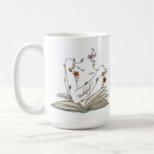 Mug Joli livre délicat fleurs sauvages cadeau pour ell