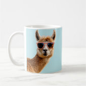 Mug Joli Lllama Avec Lunettes De Soleil Sur (Gauche)