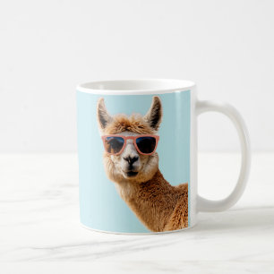 Mug Joli Lllama Avec Lunettes De Soleil Sur