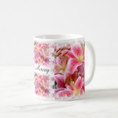 Mug Joli Lys Roses (Devant droit)