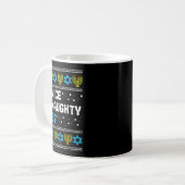 Mug Joli Mauvais 67 Six Sept Pull de Hanukkah Moche Ch (Devant gauche)