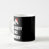 Mug Joli méchant j'avais faim drôle de Noël Père Noël  (Devant gauche)