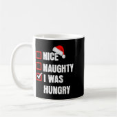 Mug Joli méchant j'avais faim drôle de Noël Père Noël  (Gauche)