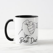 Mug Joli Meilleur Papa Moderne (Gauche)