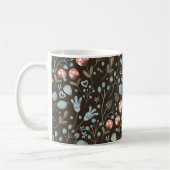 Mug Joli modèle floral fille bleu (Gauche)