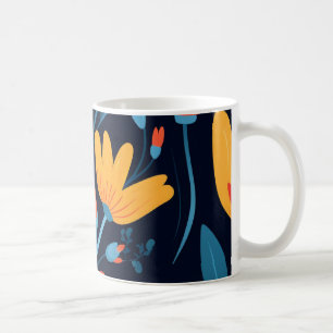 Mug Joli modèle floral noir féminin