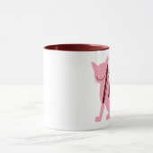 Mug Joli Monogramme de chat rose (Centre)