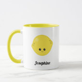 Mug Joli monogramme de citron (Gauche)