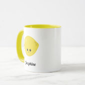 Mug Joli monogramme de citron (Devant gauche)