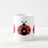 Mug Joli monogramme de coccinelle tendance (Centre)