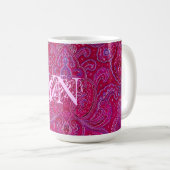 Mug Joli monogramme de Paisely (Devant droit)