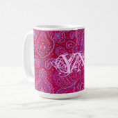 Mug Joli monogramme de Paisely (Devant gauche)