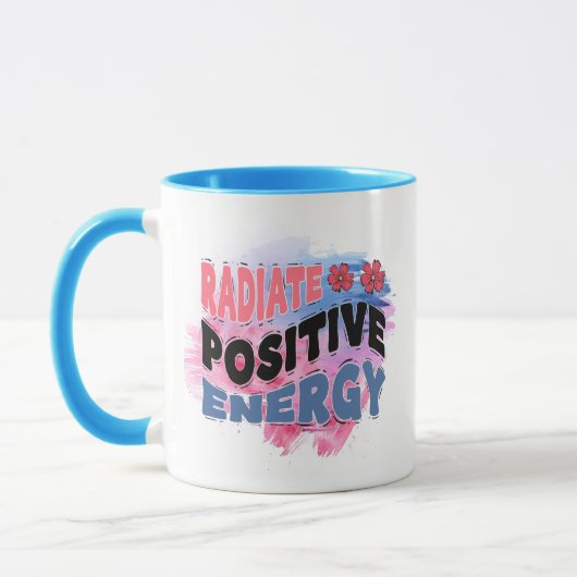 Mug Joli mot d'art inspirant positif (Gauche)