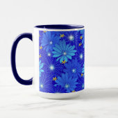 Mug Joli Motif Blue Daisy (Gauche)