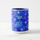Mug Joli Motif Blue Daisy (Centre)