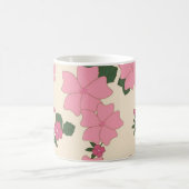 Mug Joli motif de fleurs roses (Centre)