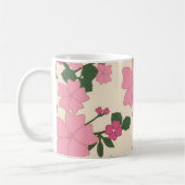 Mug Joli motif de fleurs roses (Gauche)