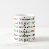 Mug Joli motif de Noël rouge et vert (Centre)
