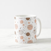 Mug Joli Motif Doodle Planet (Devant droit)