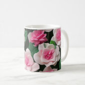 Mug Joli motif fleuri rose boho (Devant droit)